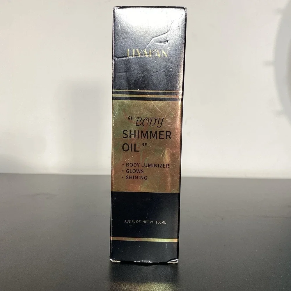New LIYALAN Body Shimmer Oil #03 BRONZE GOLD 3.38 Liyal'an Luminizer Sealed Box